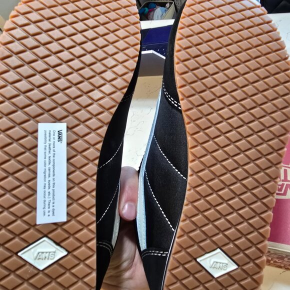 VANS SUPER LowPro VN000D83BLA Black MenS 10 Suede Upper SERIO Shoes Sneaker NEW - Picture 8 of 13